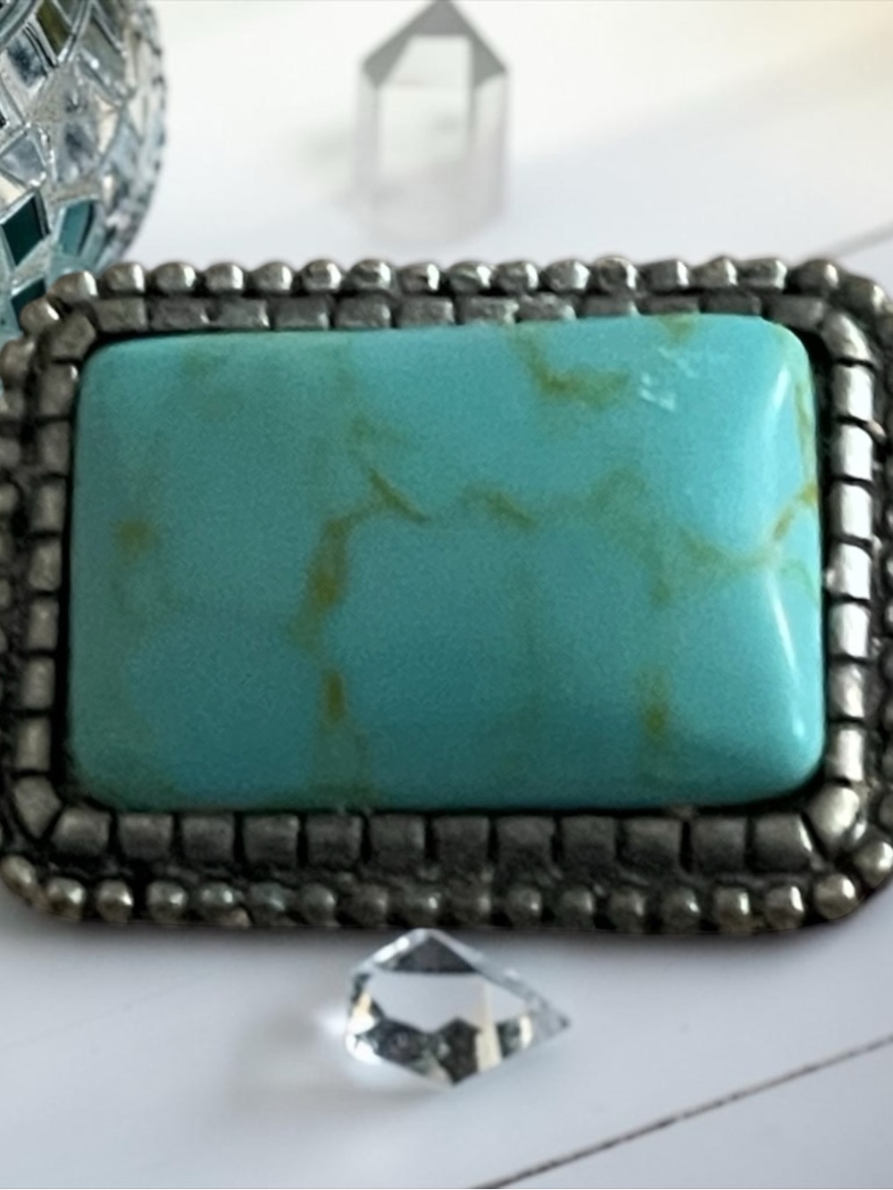 Small Decorative Turquoise Stone Accent
